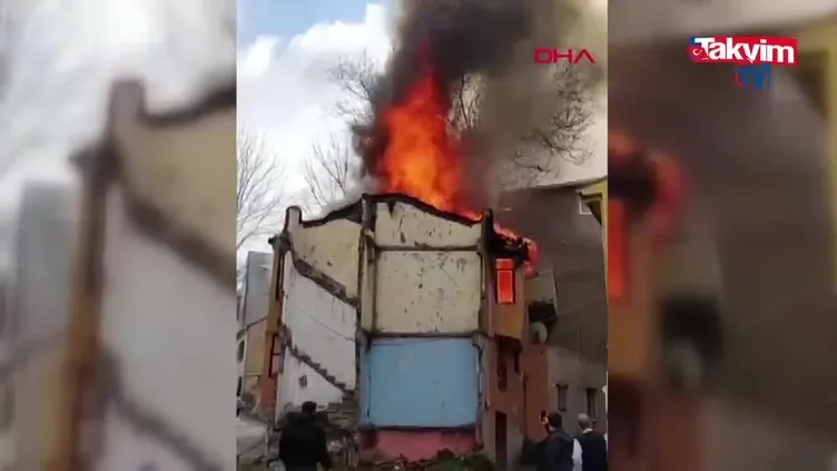 Son dakika: İstanbul Fatih'te bina yangını: 1 ölü!
