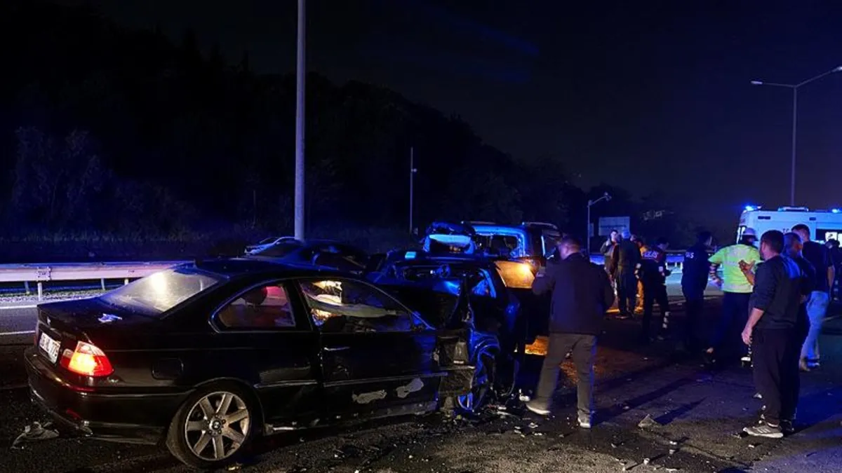 Beykoz'da zincirleme kaza! Trafik kilitlendi