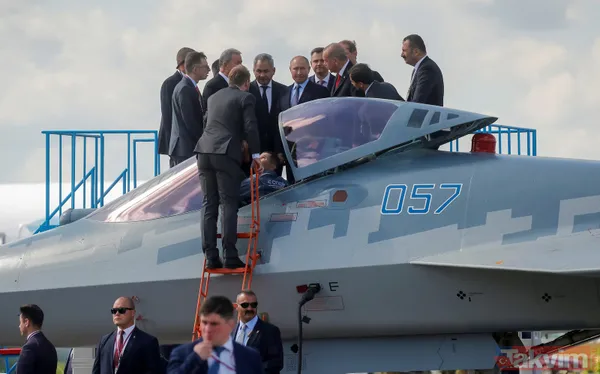 Başkan Erdoğan Rusya'da Su-57'yi inceledi! Rus Su-57 mi, Amerikan F-35 mi daha güçlü? İşte özellikleri - 6