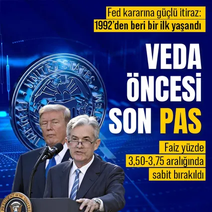 Fed’de tarihi kriz! 34 yıl sonra ilk kez bu kadar bölündüler: Faiz sabit kaldı, 4 üyeden itiraz geldi