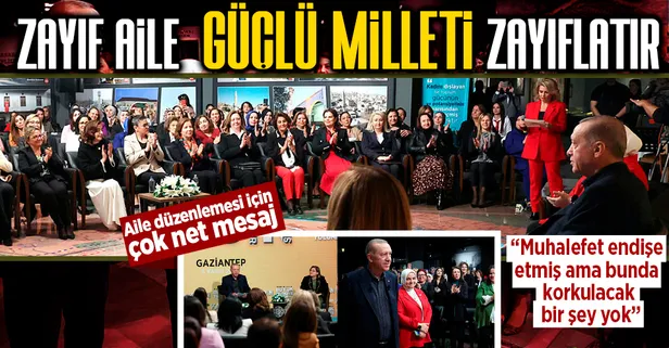 Başkan Recep Tayyip Erdoğan, "Kadınlarla Büyük Türkiye Yolunda" programında önemli açıklamalarda bulundu