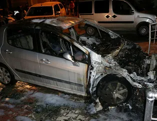 Eski eşinin otomobilini yaktı