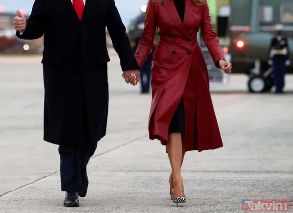 SON DAKİKA: Melania Trump ortaya çıktı! 2 bin dolarlık elbisesiyle Donald Trump'ı gölgede bıraktı - 23
