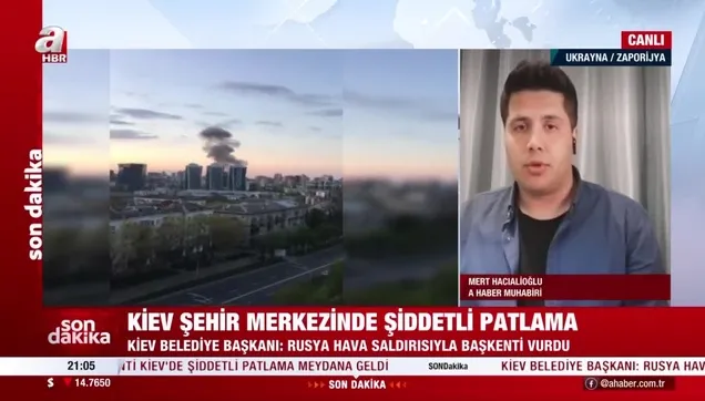 SON DAKİKA: Kiev şehir merkezinde şiddetli patlama!