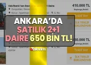 Ucuz konut ilanları açıldı! Ankarada 2+1 DUBLEKS daire 700 bin TL! Başvuran kapacak