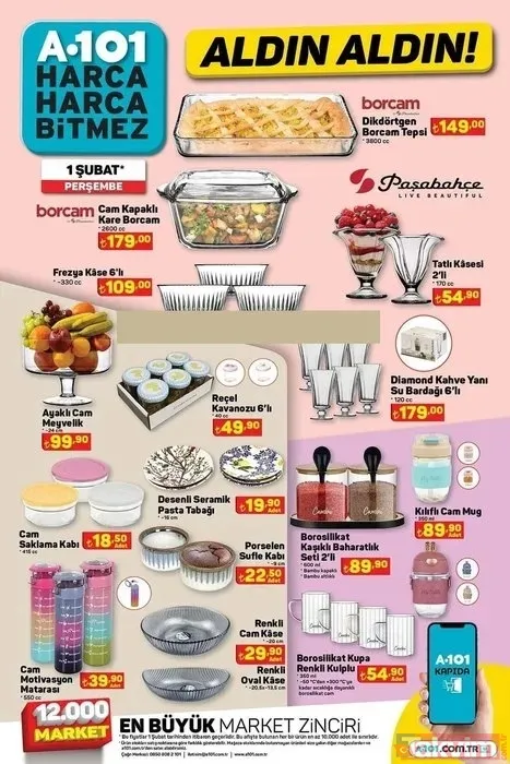 1 Şubat 2024 haftasına ÖZEL İNDİRİM! A101 aktüel ürünler kataloğu! Çeyiz düzmek isteyenlere bulunmaz fırsat duyuruldu - 2