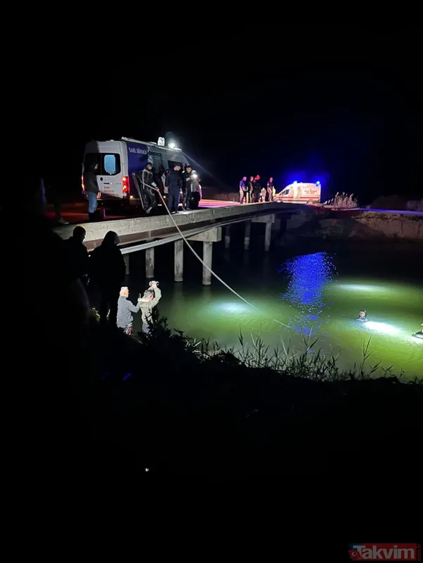 Muğla'da otomobil kanala uçtu! Astsubay Samet Doymuş ile yanındaki Kübra Demirkol kurtarılamadı - 10