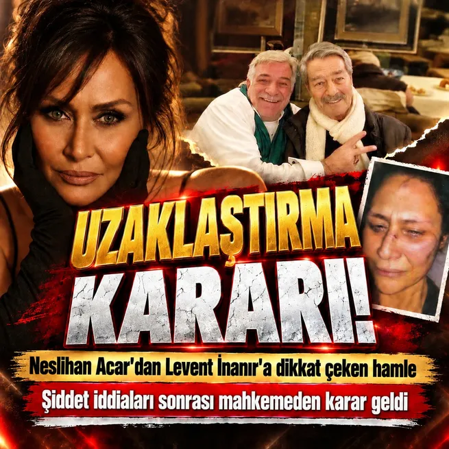 Mahkemeden Levent İnanır kararı: Neslihan Acar eski eşi için uzaklaştırma tedbiri aldırdı!
