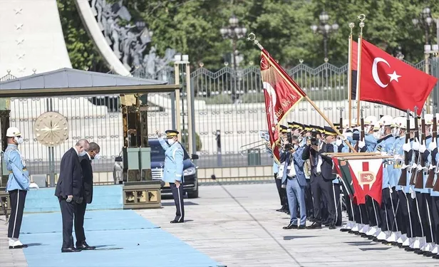 Son dakika: Angola Cumhurbaşkanı Joao Manuel Gonçalves Laurenço Türkiye'de! Başkan Erdoğan törenle karşıladı-5