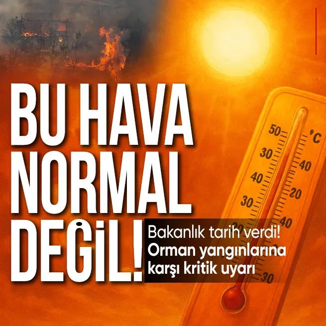 Hava sıcaklığı artıyor! Bakanlık orman yangınlarına karşı uyardı: Mevsim normallerinin 4 ila 6 derece üzerine çıkacak