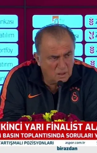 Galatasaray Teknik Direktörü Fatih Terim'den TFF'ye sert sözler