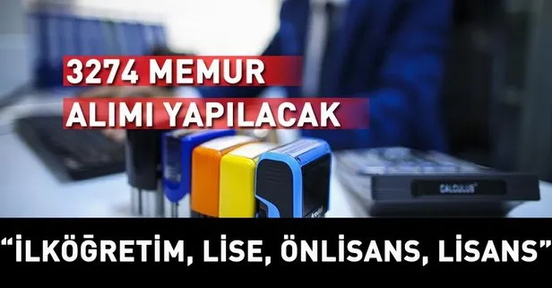 3274 memur alımı başvuruları başladı! Şartlar neler?