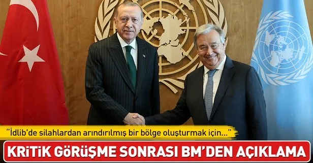 Cumhurbaşkanı Erdoğan Guterres ile bir araya geldi