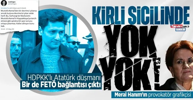 Manipülatör Mahir Akkoyun’un kirli sicilinde yok yok! HDPKK’lı grafiker Atatürk düşmanı çıktı: FETÖ bağlantısı da ifşa oldu