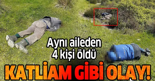 Manisa'da pompalı dehşeti: Aynı aileden 4 kişi öldü