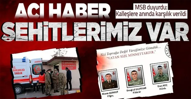 Milli Savunma Bakanlığı duyurdu! Terör örgütü PKK’dan hain tuzak: 3 askerimiz şehit oldu