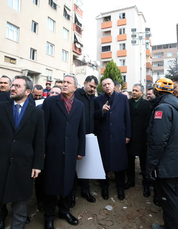 Başkan Erdoğan enkaz alanında konuştu: Alacağımız dersler var-15