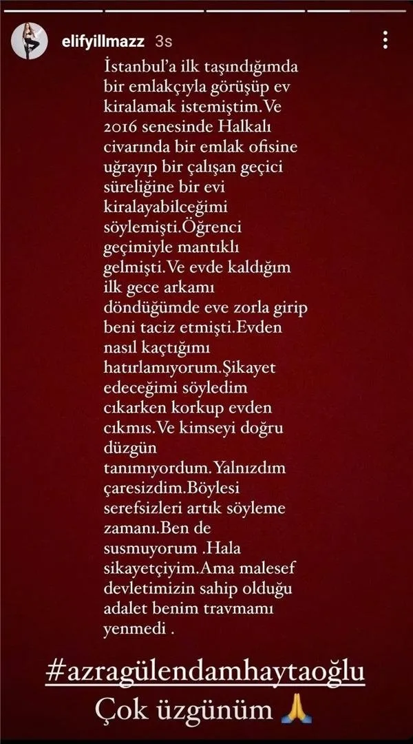 Ünlü sunucu Elif Yılmaz Azra Gülendam Haytaoğlu'nun katledilmesinin ardından itiraf etti 'ilk gece arkamı döner dönmez...'-6