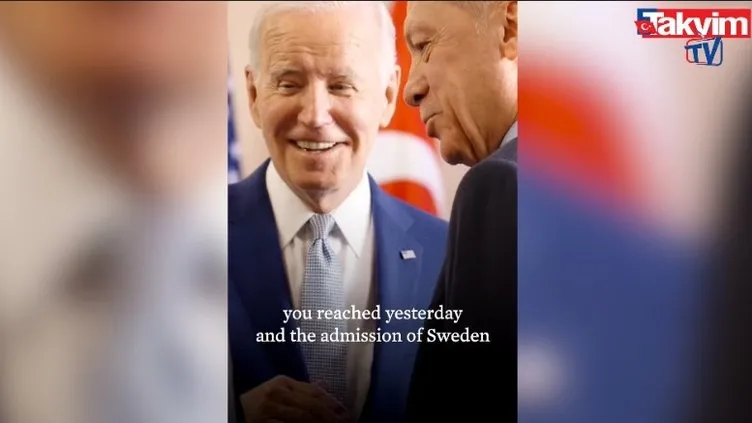 ABD Başkanı Biden'dan Başkan Erdoğan'a videolu teşekkür mesajı! 