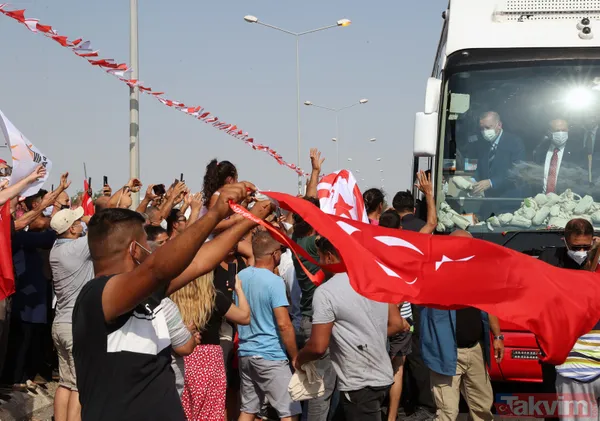 KKTC'de tarihi anlar! Başkan Recep Tayyip Erdoğan'a Oğuzhan Asiltürk ve Devlet Bahçeli de eşlik etti - 19