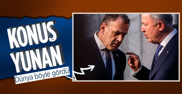 Milli Savunma Bakanı Hulusi Akar Yunan Mevkidaşı Nikos Panayotopulos ile görüştü