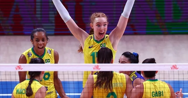 FIVB Kadınlar Milletler Ligi'nde ilk finalist Brezilya!