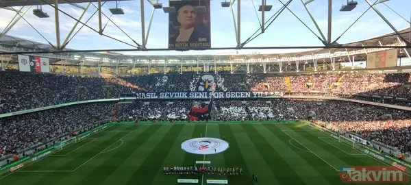 Beşiktaş - Fenerbahçe derbisinde görsel şölen: Kartal'ın kareografisi alkış topladı - 13
