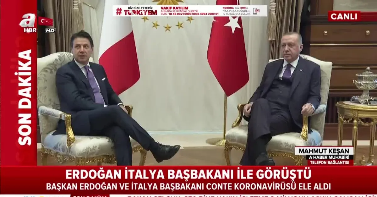 Başkan Erdoğan, İtalya Başbakanı Giuseppe Conte ile görüştü
