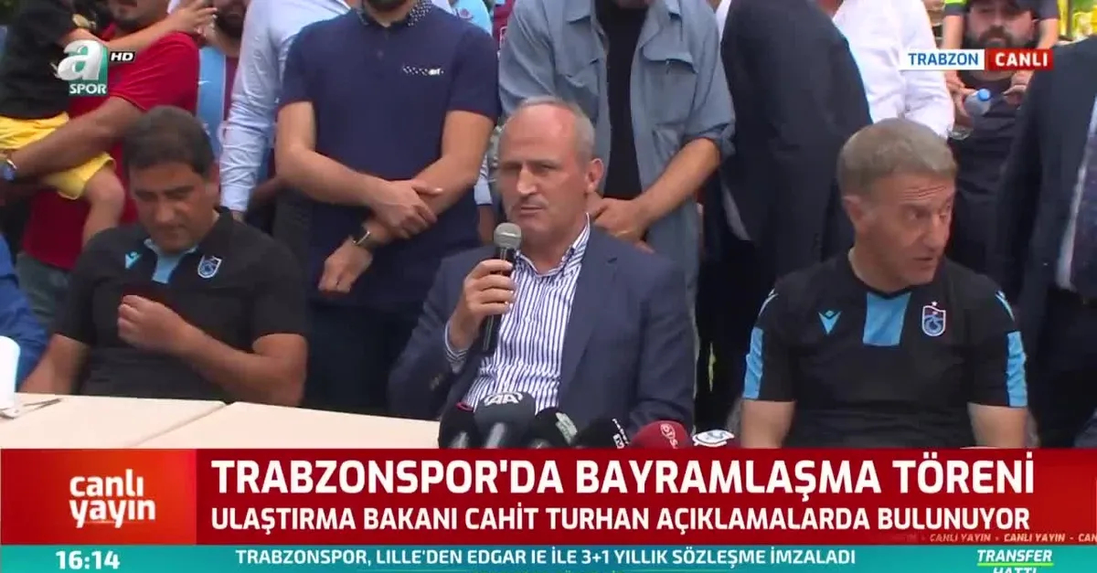 Trabzonspor'da bayramlaşma töreni (Video)