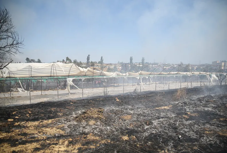 Seraların dibinde yangın!