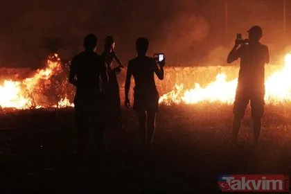 Bodrum’da yangın paniği