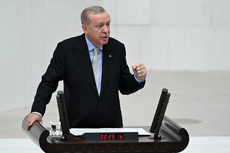 Başkan Erdoğan, TBMM'de Genel Kurul'a hitap etti. (AA)