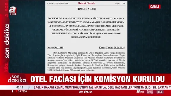 Otel faciası için komisyon kuruldu! | Karar Resmi Gazete'de!