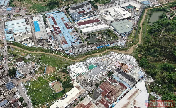 Çin’i kasırga vurdu! 141 fabrikada yıkım: On binlerce kişi evinden oldu! Hasarın boyutu o fotoğraflarda ortaya çıktı - 10
