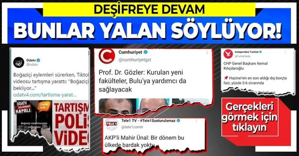 CHP ve HDP yandaşı medyanın bu haftaki yalanları!