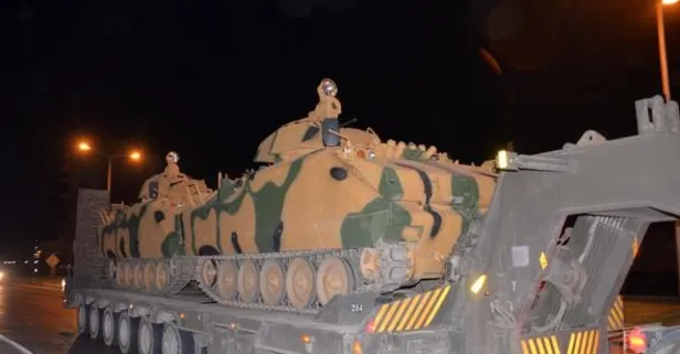 Afrin'e büyük askeri sevkıyat
