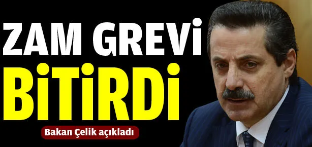 Bakan Çelik’ten grev açıklaması