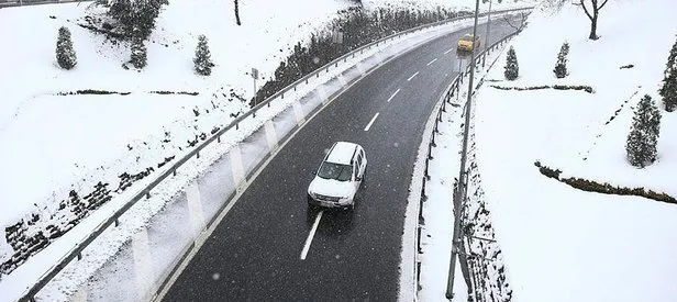 İstanbul’da kar başladı!