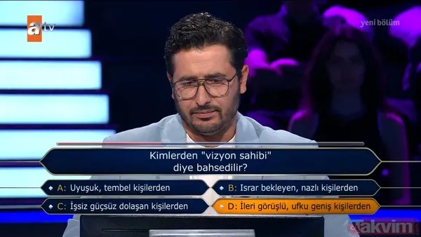 Kenan İmirzalıoğlu'nun sunduğu Kim Milyoner Olmak İster'de yarışmacı 'şov başlıyor' diyerek stüdyoyu kırdı geçirdi! - 45