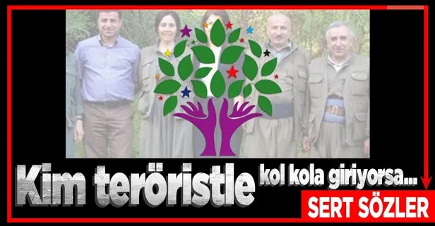 Kim teröristle kol kola giriyorsa...