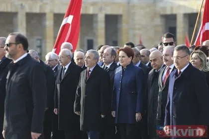 Devlet erkanı Atatürk’ü anma töreni için Anıtkabir’de