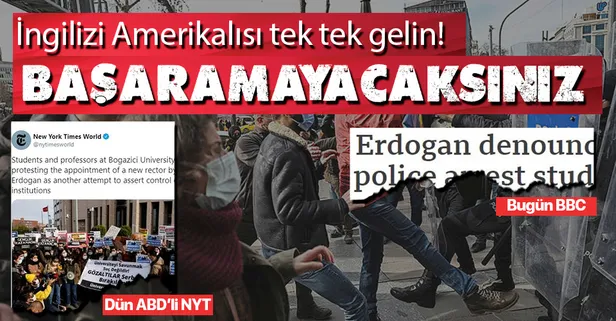 ABD’li NYT’den sonra şimdi de İngiliz BBC! Boğaziçi provokasyonu üzerinden kaos çıkarma çabası! İkiyüzlülük ifşa oldu