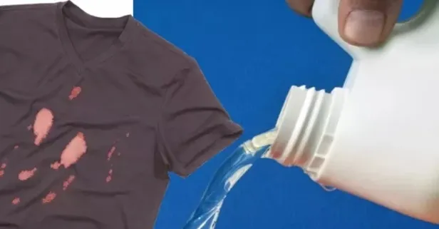 Silgiyle siler gibi yok ediyor! Çamaşır suyu dökülen kıyafetlerinizi kurtarmanın yolu bulundu! Meğer...