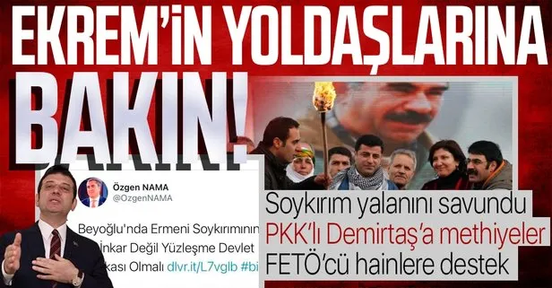 Ekrem İmamoğlu’nun yol arkadaşlarına bakın! CHP’li İBB’nin yöneticisinden sözde soykırıma destek...