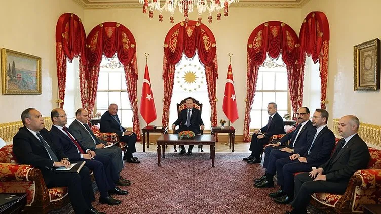 Başkan Erdoğan Mısır Dışişleri Bakanı Samih Şukri’yi kabul etti!