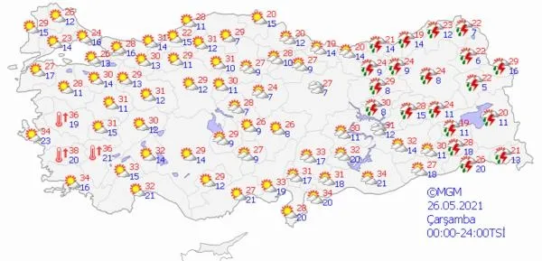 Son dakika: Meteoroloji'den o iller için kuvvetli yağış uyarısı | 23 Mayıs HAVA DURUMU-10