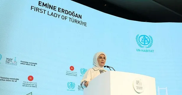 Emine Erdoğan'dan Dünya Şehirler Günü'nde programında önemli açıklamalar: İklim krizine karşı elimizde büyük bir güç var