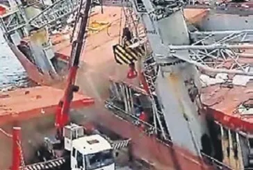 Tuzla tersanesi'nde gemi yan yattı! 1 ölü