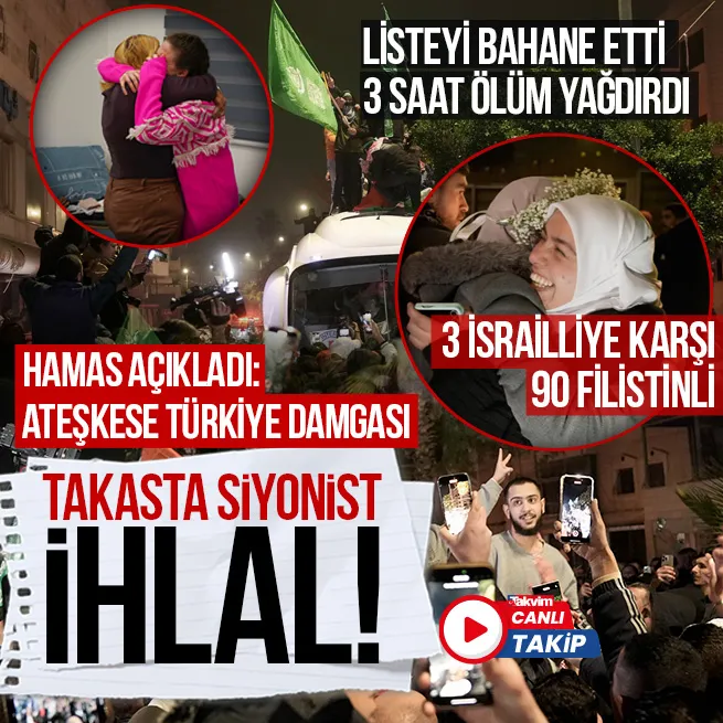 CANLI | Gazzede rötarlı ateşkes: Hamas ve İsrail arasında rehine takası başladı!