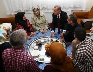 Cumhurbaşkanı Erdoğan iftar sofrasına konuk oldu